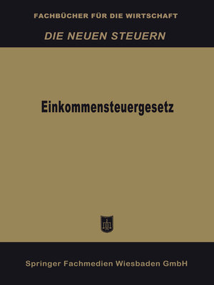 cover image of Einkommensteuergesetz